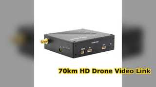 Tautan Video Drone 40-70km Pemancar COFDM Full HD