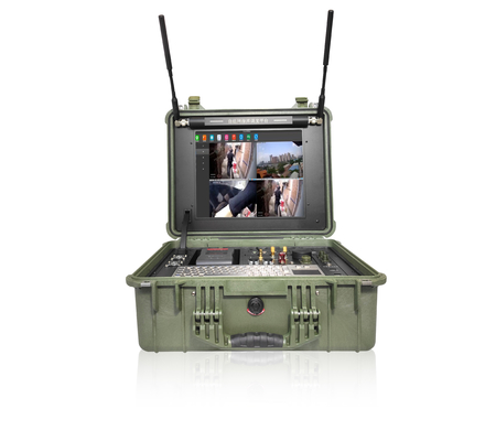 PB33 COFDM Mobile AD HOC Networking AES256 Encryption Baterai yang Didirikan Untuk CC