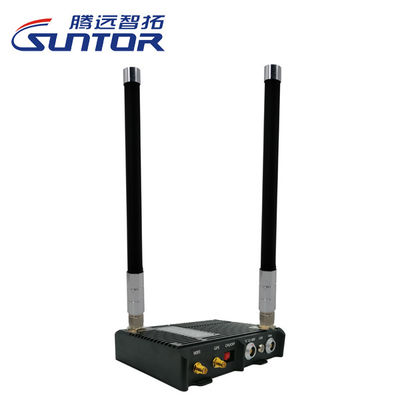 Jaringan IP Mesh Mobil Tanpa Awak Militer AES128 Ethernet Wireless Transceiver